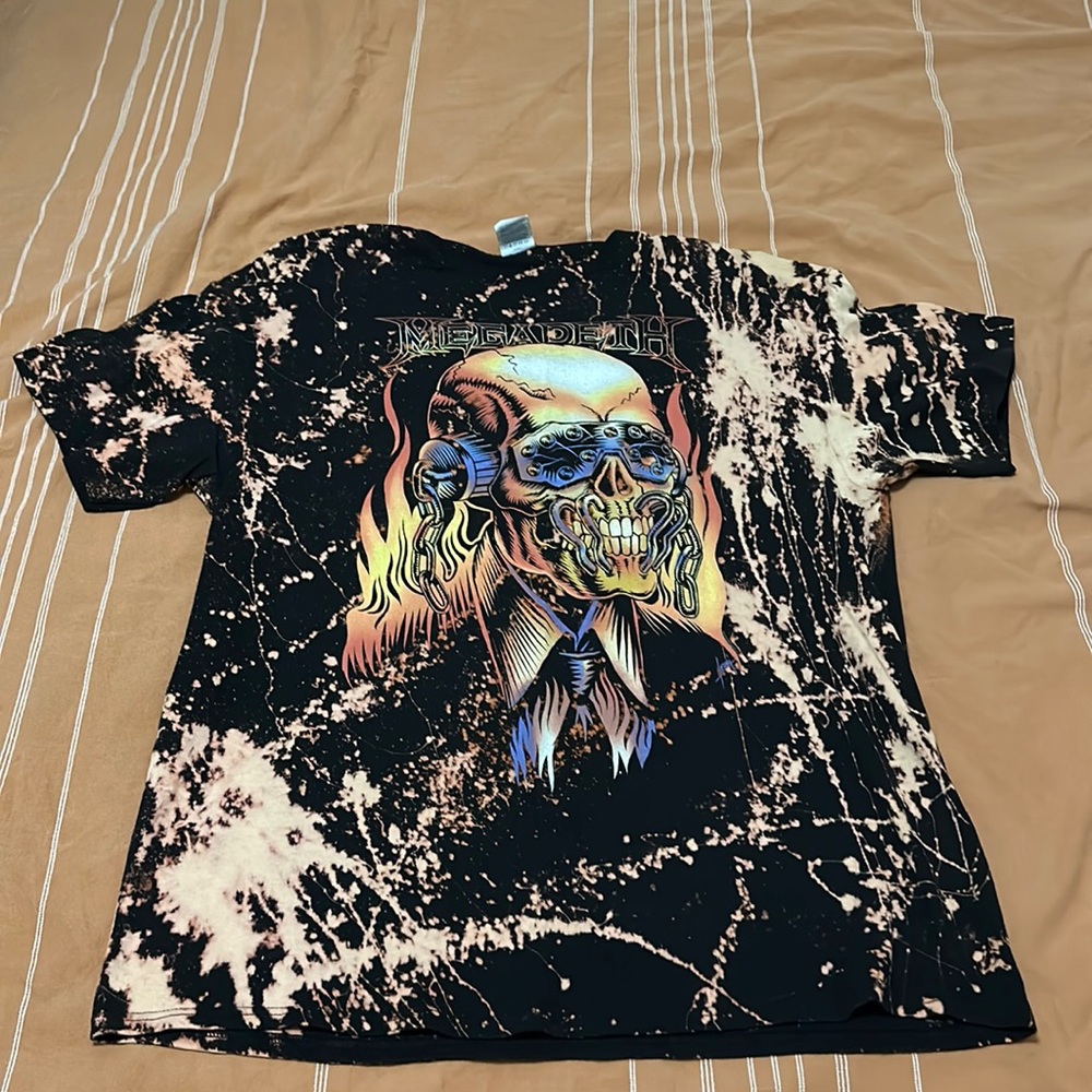 Death metal bleached t shirt